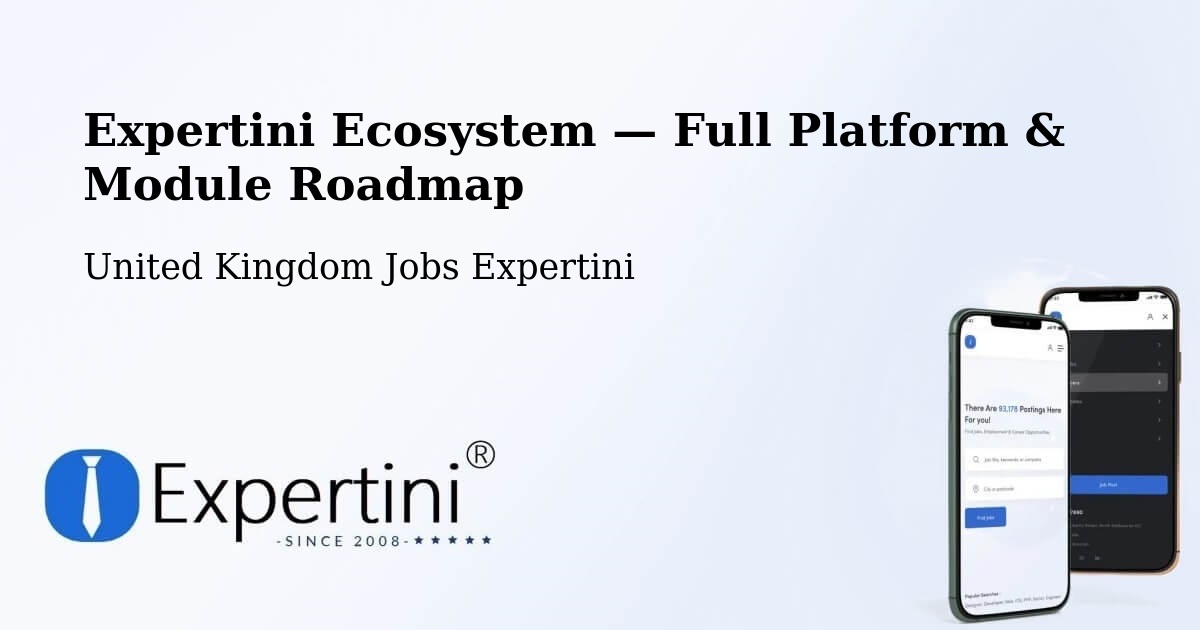Expertini Ecosystem — Full Platform & Module Roadmap – Ramsbottom